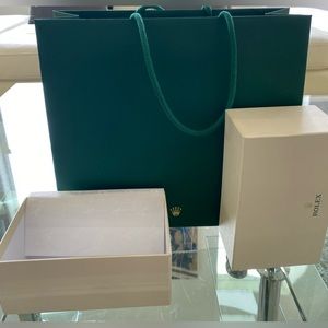 AUTHENTIC ROLEX box, bag & tissue paper